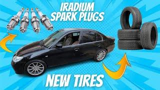 Civic k lye new tyres or iradium spark plugs khareed lye | 4gr V6 ke70 update.