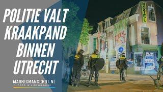 Politie valt kraakpand binnen in Utrecht | Marnix Manschot Foto en videografie