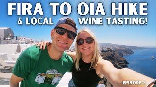 FIRA TO OIA HIKE | SANTORINI GREECE TRAVEL VLOG