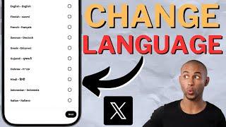 How To Change Language On X Twitter App ! | Step By Step