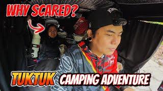 SURVIVING THE NIGHT FROM STRONGEST WIND IN THE MOUNTAIN IN A MOTOTENT | My Wife is Scared!