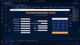 Build Restaurant Management System | Python & Tkinter | HTML Course | Web Development | Learn |