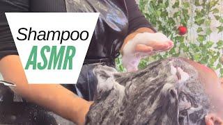 ASMR shampoo and scalp massage | very relaxing | I think my client fell asleep 