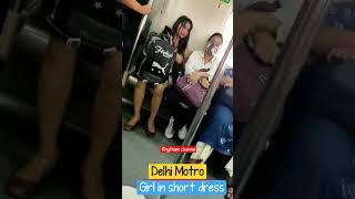 Rhythm chanana || Delhi metro viral video || ridam chanana #shorts