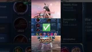 Build Balmond no cooldown #shorts #mlbb #mobilelegends #gaming