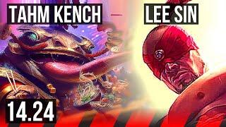 TAHM KENCH vs LEE SIN (TOP) | 3/1/5 | KR Master | 14.24