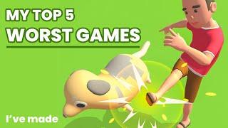 Top 5 Worst Games I've made |  Weird Games I made | Ajesh Nair