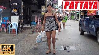 Pattaya Raining Day , Tree Town & Soi Buakhao  , Soi Diana Scenes | Thailand 2024