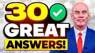 TOP 30 'GREAT ANSWERS' to JOB INTERVIEW QUESTIONS! (INTERVIEW PASS GUARANTEED!)