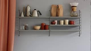 String Pocket Shelving, Artek Grey