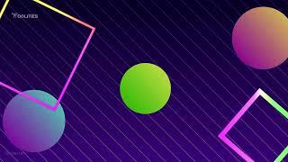 Neon Lights Rectangle Frame Animated Loop  Abstract Background Video VJ Loop Pattern 4k