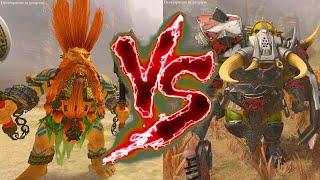 Garagrim Ironfist VS Black Orc Big Boss. Total War Warhammer 3