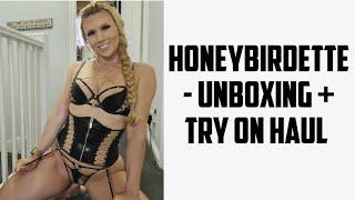 unboxing and try on haul - brand new honeybirdette chhaya #model #lingerie #honeybirdette #unboxing