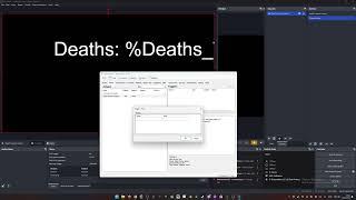 Create Death counter in OBS using streamer.bot