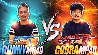 Crazy Bunny Mp40 VS Max Cobra Mp40 | TSG RITIK VS JASH | 1 Vs 1 Battle | Best Mp40 In Free Fire