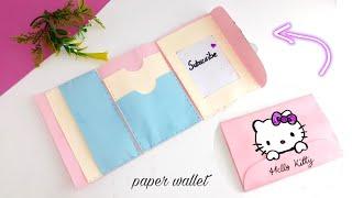 How to make a cute paper wallet | Origami wallet / origami craft with paper| DIY mini paper wallet