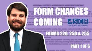 Forms Changes Coming 9/12/23 (Part 1 of 6) - SCR Forms 220, 250 & 255