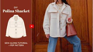 DIY Polina Oversized Shacket Tutorial - tintofmintPATTERNS