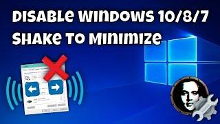 How to Stop Aero Shake from Minimizing Your Windows - Disable Windows 10 Shake To Minimize 2021