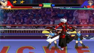 NICK54222 MUGEN: Team Ragna the Bloodedge VS Team Haruhi Suzumiya (Guilty Pledger)