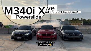 M340i xdrive powerslides, donut POV. (Raw sounds! No music, No voiceover)(BMW Drift if you will)