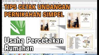 Template Undangan Pernikahan Cdr | Undangan BC Lipat 3 | Tips Usaha Percetakan Rumahan