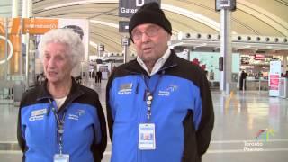 Toronto Pearson Welcome Team - Len and Louise