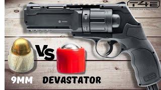 HDR 50 (11 joules) • DEVASTATOR vs 9mm REAL BULLETS