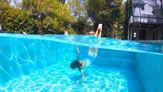 Carla Underwater swimming in a private pool