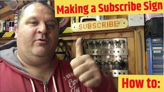 How to; Make a YouTube Subscribe Button using the Rockler Signmaker's Template Kit