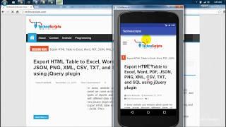Convert any website into Android application with Android Studio (TechnoScripts)