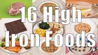 16 High Iron Foods (700 Calorie Meals) DiTuro Productions