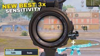 New 3x Scope Sensitivity Settings Pubg Mobile gyroscope 3x Zero Recoil Sensitivity |Best 3x Settings