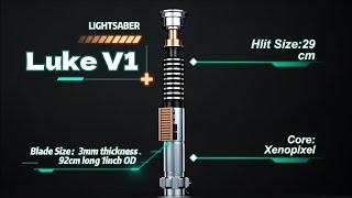 Damiensaber NO.059 Luke Skywalker Xenopixel Saber | Bluetooth Lightsaber Display