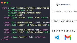 How to Send Email in HTML Form (FormSubmit)