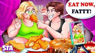 Husband Forced Me To Get Fat by Doing Mukbang | Storytales Animated