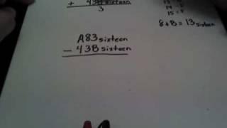 Adding and Subtracting in Hexadecimal