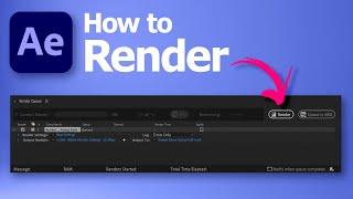 How to render in After Effects