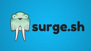 Surge.sh Deploy Your Static and Dynamic HTML CSS Javascript Web Applications Online Full Tutorial