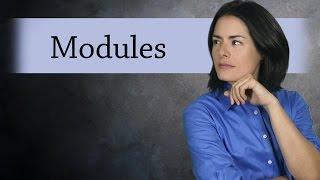 What is a Module?  (Abstract Algebra)