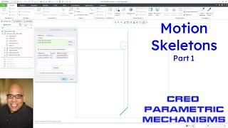 Creo Parametric - Motion Skeletons - Part 1 | Mechanisms and Top Down Design