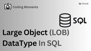 #11|| Large Object (LOB) Datatype || Char LoB|| Binary LoB || SQL LECTURE FOR BEGINNERS
