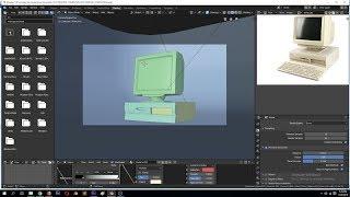 modeling an old desktop computer in blender 2 8