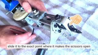 AK-I / blue cut pile scissors opening adjustment