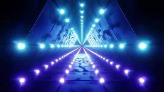 Abstract Neon Screensaver Tunnel Glow 3D lines Geometric moving Background Animation Cool VJ Loop