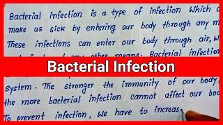 Bacterial Infection English Essay Writing | Bacterial Infection English Paragraph Writing Format