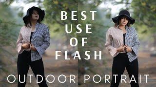 Outdoor Portrait ll Flash Photography ll Hindi