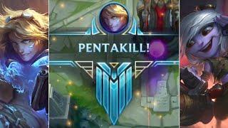 Ezreal PentaKill With Red Ping | Wild Rift