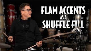 Pro Drummer Teaches You How To Use Flam Accents As A Shuffle Fill