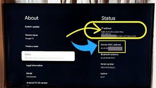 TCL Smart Google TV : How to Find IP Address and MAC Address | 2 Ways